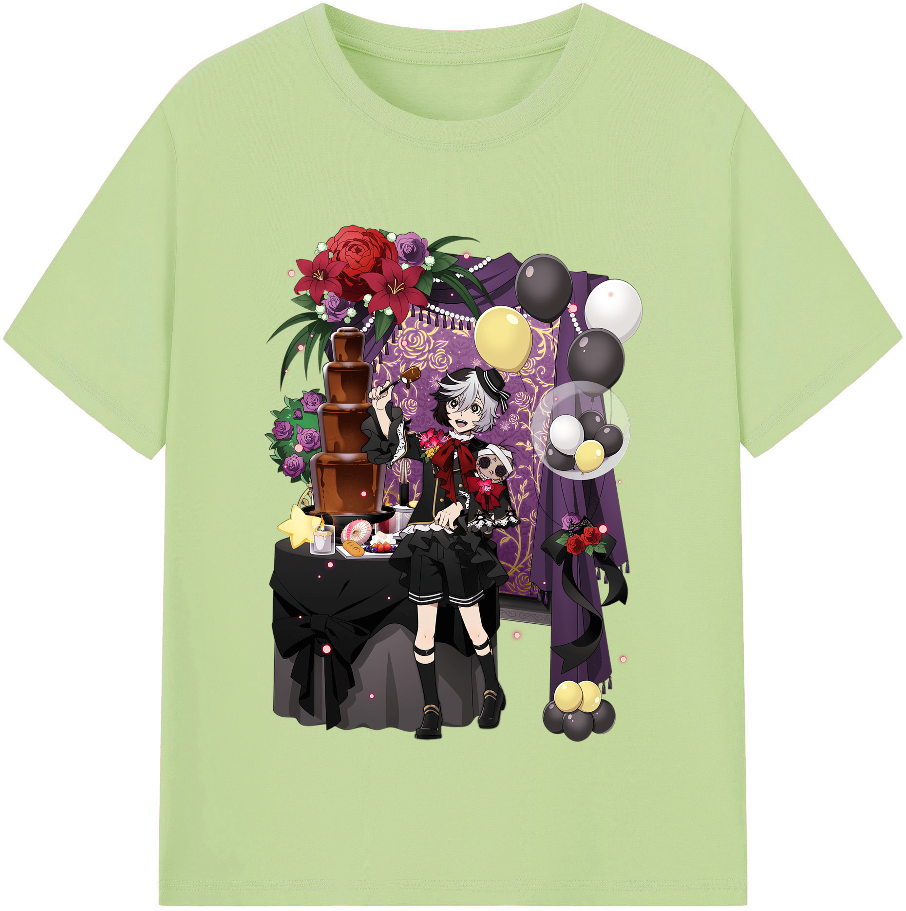 （画像用） 文豪ストレイドッグス Bungo Stray Dogs 綿100％半袖Tシャツ（フロントプリント）